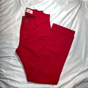 red levi’s jeans